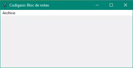 Barra de menu para el bloc de notas