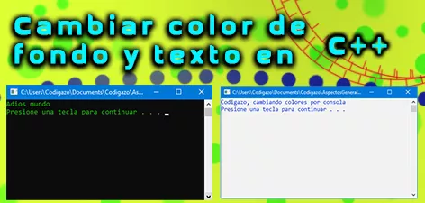 Cambindo colores de programas en linea de comandos con C++