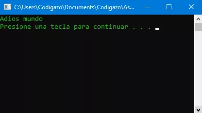 Cambio de color a texto y consola en C++, colores negro y verde