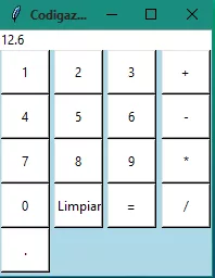 Calculadora con punto para números decimales en Python