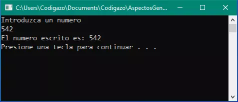 Primer ejemplo de programa utilizando Cin