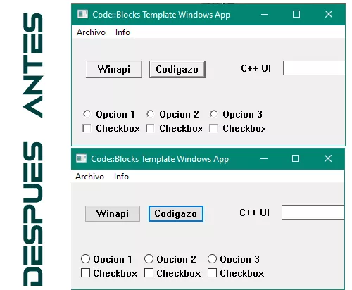 Cambiando el aspecto de programas en Winapi