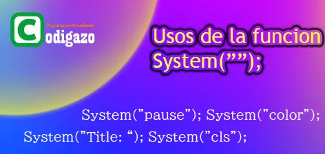 Para que sirve la función system en C++