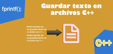 Usamos fopen y fprintf para guardar datos en archivos en C++.